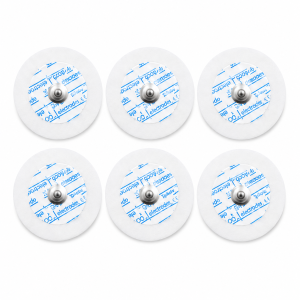 Electrodos ECG pediátricos adhesivos con conector central, caja de 50 unidades