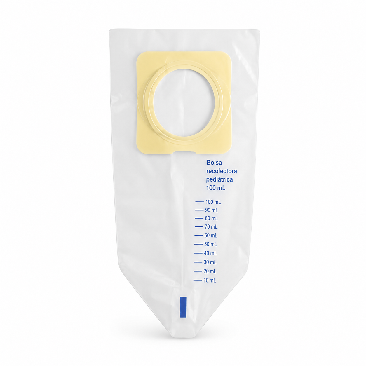 Bolsa recolectora de orina pediátrica de 100 mL para presentación masculina y femenina