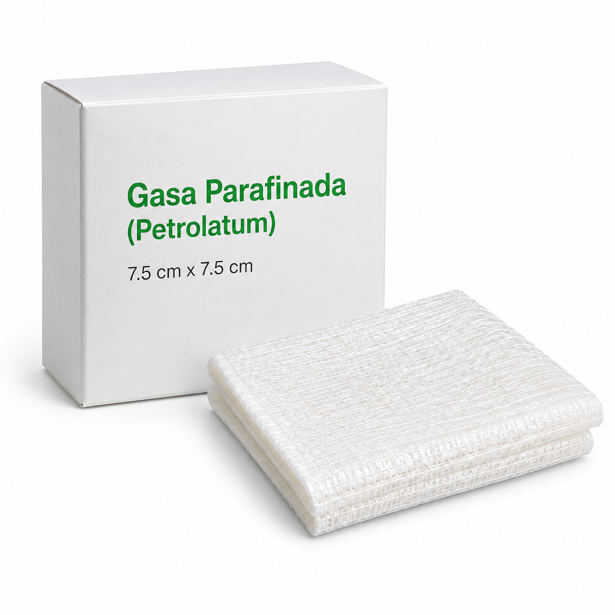 Gasa parafinada con petrolato no adherente para heridas, quemaduras y uso clínico